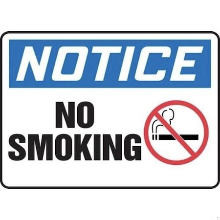 Accuform OSHA NOTICE Safety Sign SMOKING MSMK810XT MSMK810XT